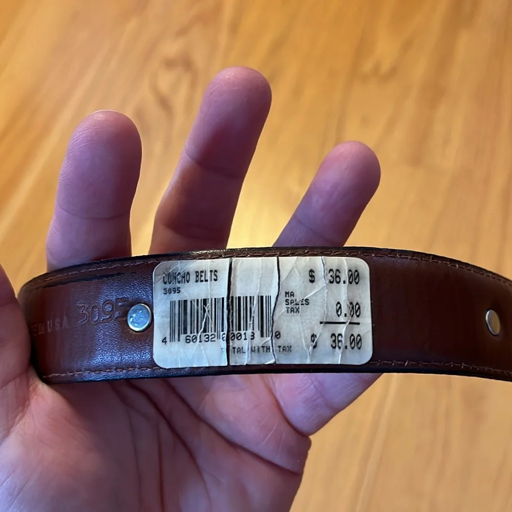 YRI lizard belt NWT made in USA Ryder Cup size 30 concho golf